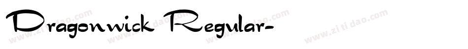 Dragonwick Regular字体转换